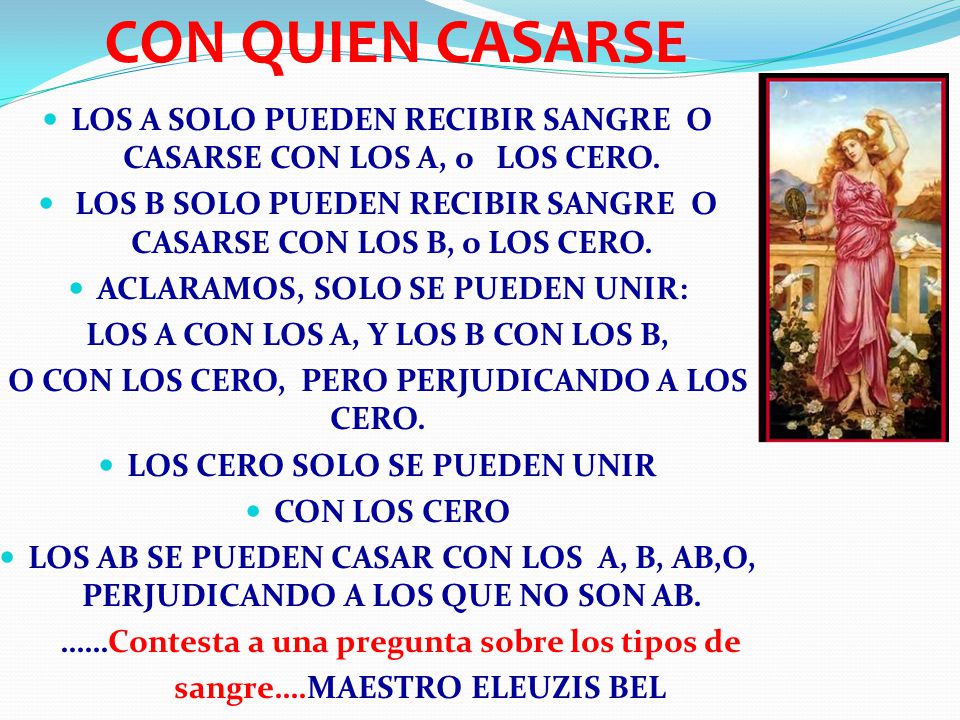 tipos de sangre y compatibilidad para tener hijos